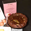 Editorial photo ofFlourless Dark Chocolate Gold Leaf Cake Kit